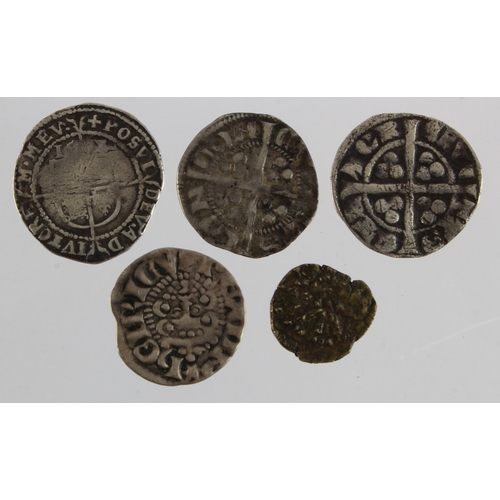 491 - English hammered (5): Anglo-Saxon copper Styca of Aethelred II of Northumbria, 1.03g, crude and blun... 