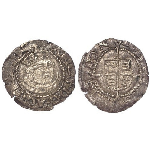 503 - Henry VIII (posthumous coinage under Edward VI 1547-51) debased silver Halfgroat of Southwark, mm. ?... 