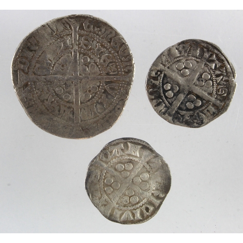 517 - Plantagenet hammered silver (3): Edward I class 2b(?) silver Penny of London, 1.20g, GF; another Edw... 