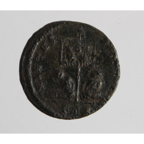 527 - Roman Imperial: Licinius II BI Nummus, bust l., captives beneath standard rev. Treveri mint. 3.17g. ... 