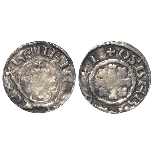 536 - Short Cross silver Penny of Henry II, class 1b1, Worcester mint, moneyer Osber, S.1344, 1.44g, Fine,... 