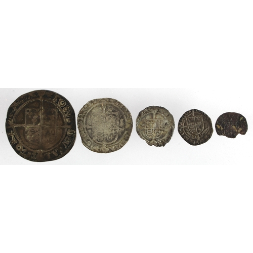 543 - Tudor hammered silver (5): Henry VII Penny of York, no mm., two pillars, S.2238, 0.77g, GF short of ... 