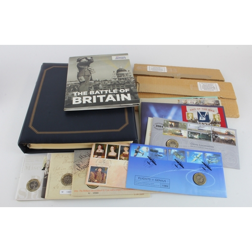 564 - GB & Commonwealth Coin Covers (23) plus an incomplete set of London Mint Office RAF Gibraltar coins.