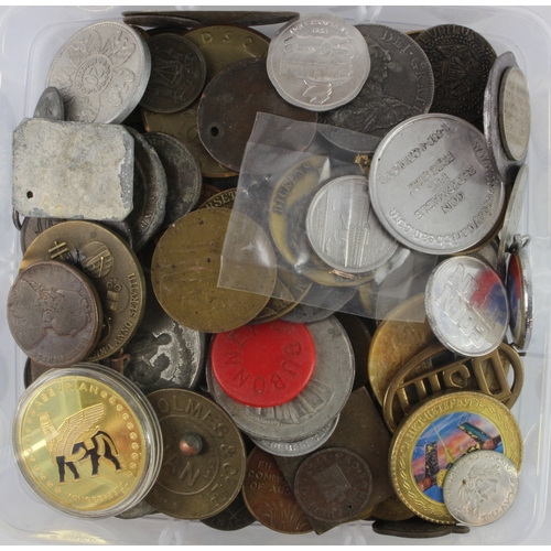 586 - GB & World tokens, medallions etc (180) medieval to modern.