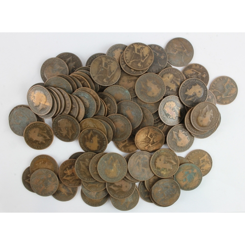 675 - GB Pennies (110): 29x 1918H, 81x 1919H, from circulation.