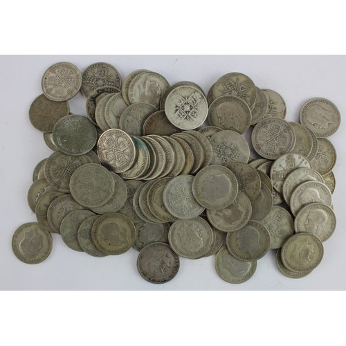 697 - GB pre-1947 silver, 1008g Florins.