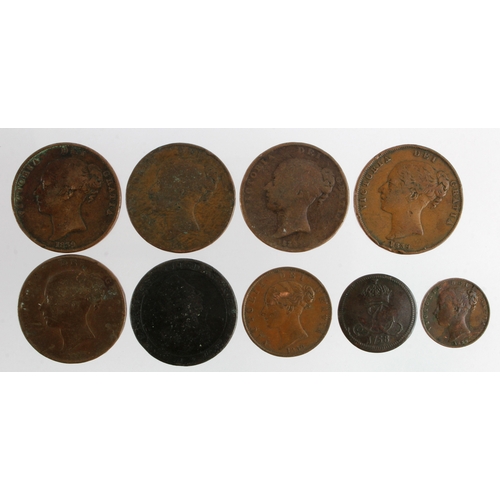 791 - Isle of Man copper (9) 18th-19thC assortment, mixed grade.