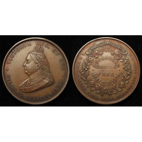 869 - British Commemorative Medal, bronze d.32mm: Diamond Jubilee of Queen Victoria 1897, Edinburgh Castle... 