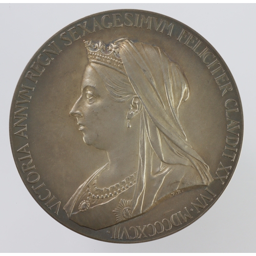 883 - British Commemorative Medal, silver d.55.5mm, 83.6g: Diamond Jubilee of Queen Victoria 1897 official... 