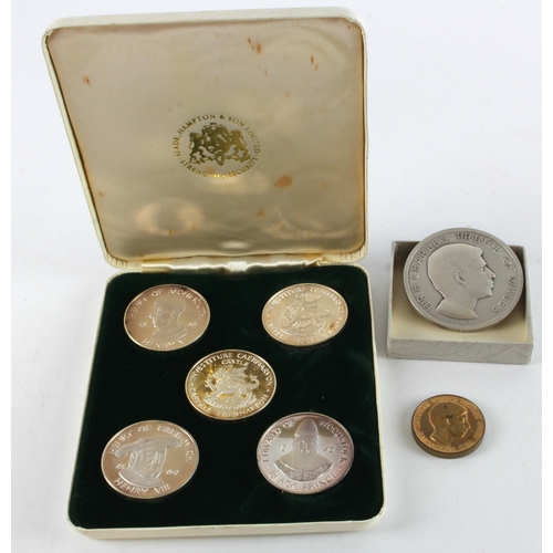 904 - British Commemorative Medals (7) relating to Charles III' Investiture as Prince of Wales 1969, compr... 