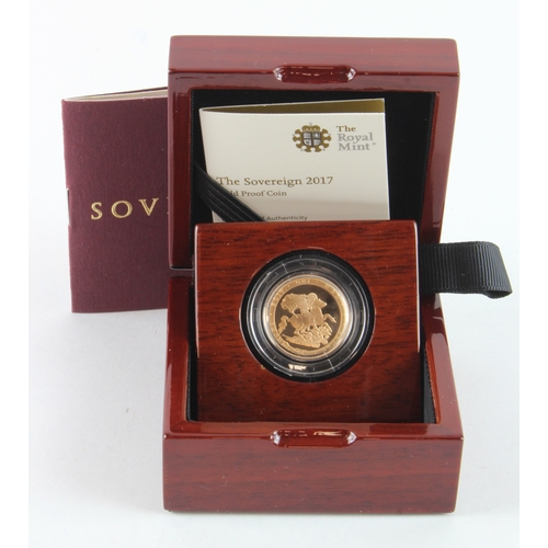 92 - Sovereign 2017 Proof FDC boxed as issued