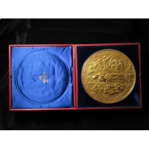 979 - Papal Medal, a large and impressive uniface plaque of the Virgin Mary, featuring a portrait of Pope ... 