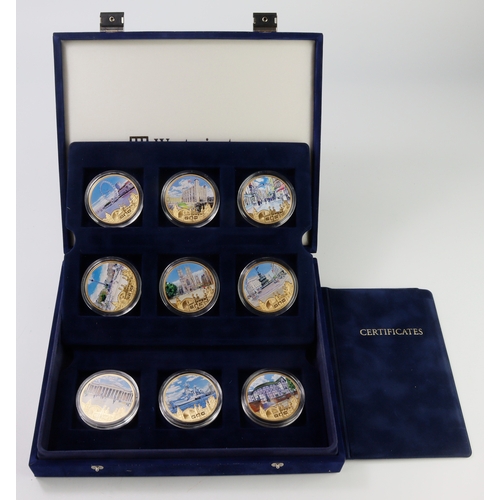 980 - Picture Medals (12): The Iconic London Numisproof Collection, in a Westminster case with certs.