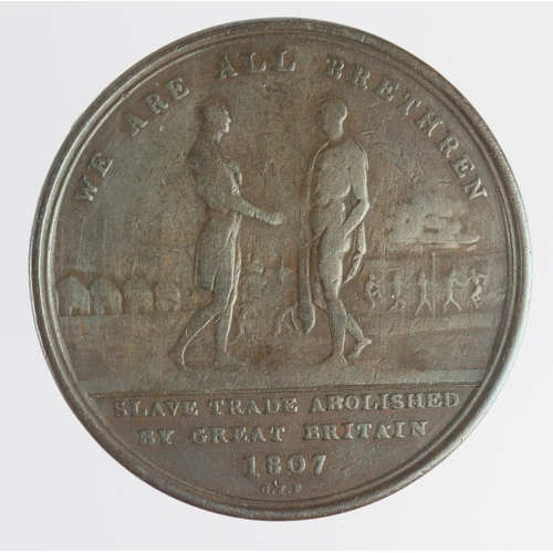 996 - Sierra Leone, Abolition of the Slave Trade copper Penny token 1807, KM# Tn1.1, F/VG.