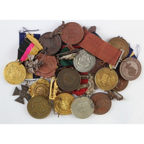 1043 - Twenty base- metal School Attendance medals, various, ten for Walthamstow (four to F. Blake), three ... 