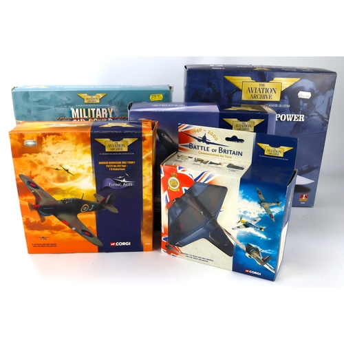 109 - Corgi Aviation Archive. A collection of seven boxed Corgi Aviation Archive model aircraft