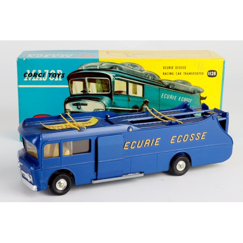 112 - Corgi Major Toys, no. 1126 'Ecurie Ecosse Racing Car Transporter', with inner tray, instructions & m... 