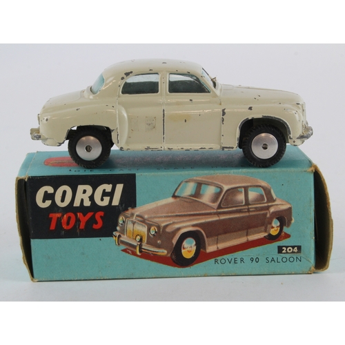 119 - Corgi Toys, no. 204 'Rover 90 Saloon' (white), contained in original box