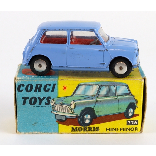 136 - Corgi Toys, no. 226 'Morris Mini Minor' (light blue), contained in original box