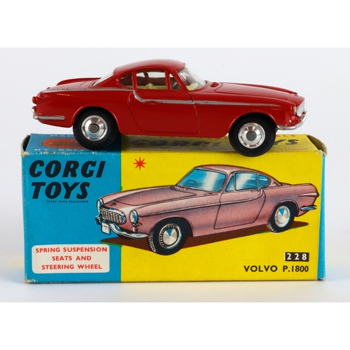 138 - Corgi Toys, no. 228 'Volvo P1800' (red), contained in original box