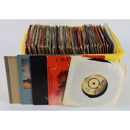 455 - Records. A collection of approximately 110 45rpm EPs and singles, artists include George Harrison, U... 