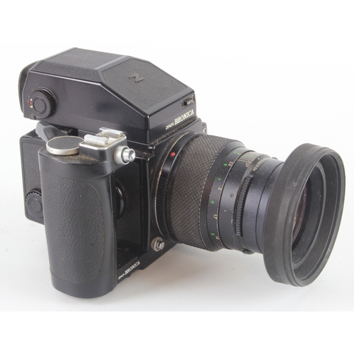 496 - Zenza Bronica AEII camera, with Zenzanon MC lens, with instructions (sold as seen)