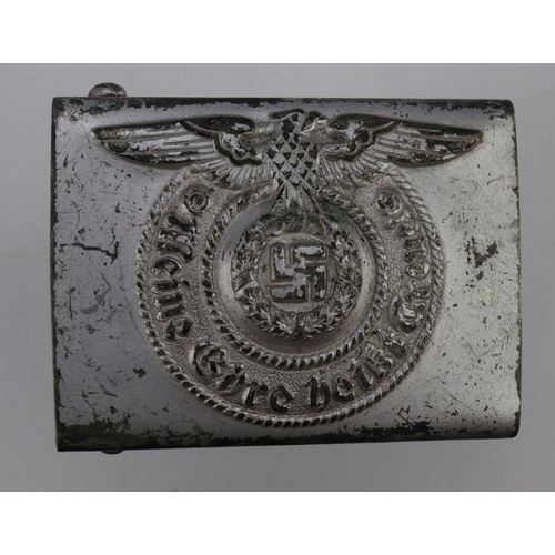 1036 - German Waffen SS belt buckle, RZM and maker marked.