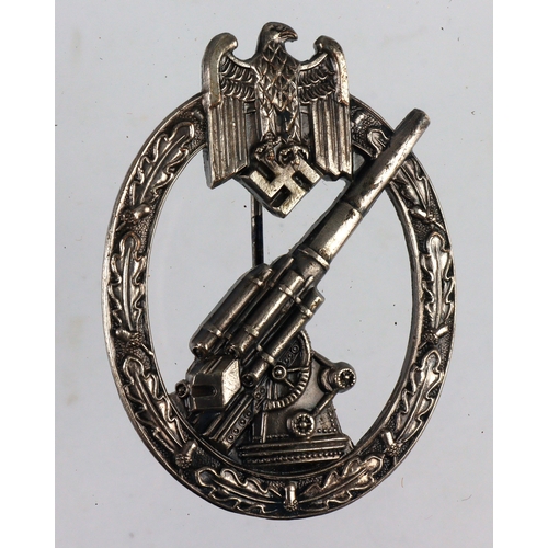 1039 - German Wehrmacht Flak badge.