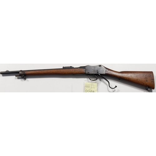 105 - Martini-Enfield Artillery Carbine Mk I .303 underlever service carbine, deactivated to EU standard w... 