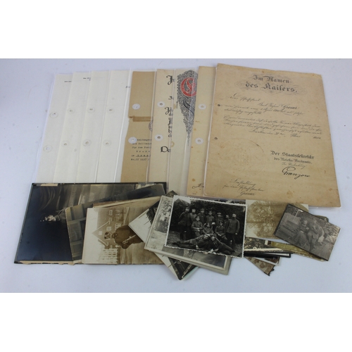 1052 - German WW1 photos, documents, booklets etc.