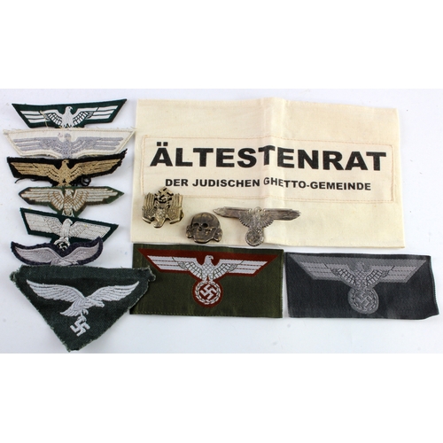 1061 - German WW2 collection of cloth badges etc.