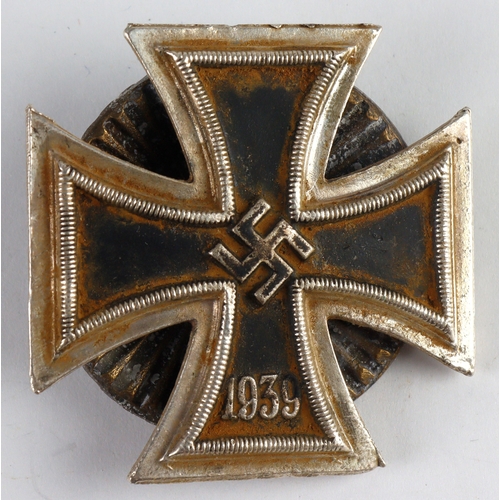 1070 - German WW2 Iron Cross 1st class screw back private purchase solid construction example.