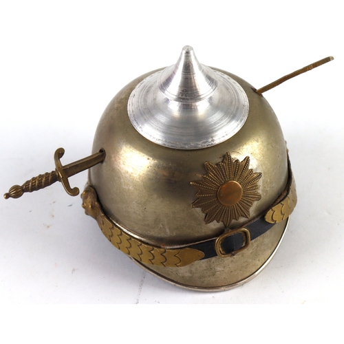 1097 - Miniature Imperial German Picklehaube, paper weight ?