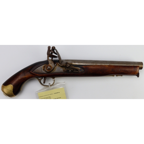 124 - Pistol, a very good Replica of a 1799 Pattern Light Dragoon Pistol, a former firearm, now deactivate... 