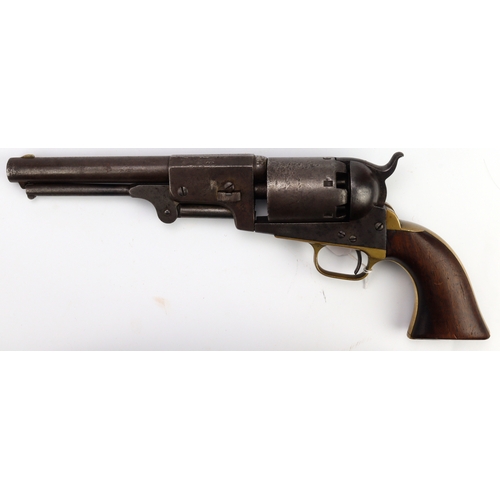 130 - Revolver, a scarce Colt 3rd Model Dragoon percussion, revolver SN:13907. Frame marked 