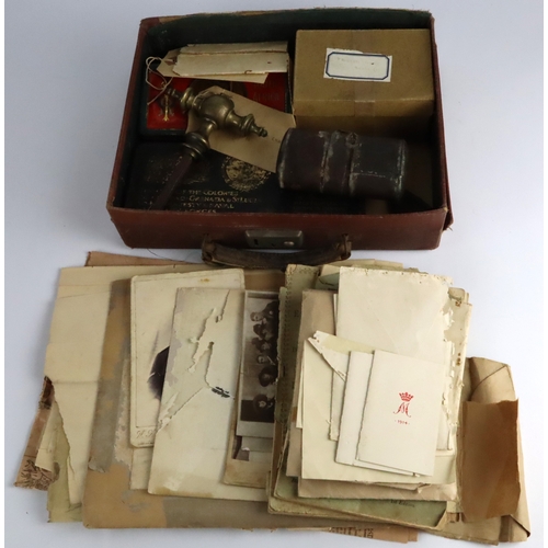 235 - Boer War and WW1 collection of souvenirs put together by RA/9183 Sjt/A.S.M. J N Barritt RA. Wounded ... 