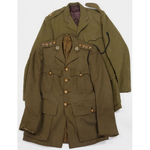 274 - British Army Captain’s Tunics, mid-20th Century, being 1) Northamptonshire Regiment, complete with a... 