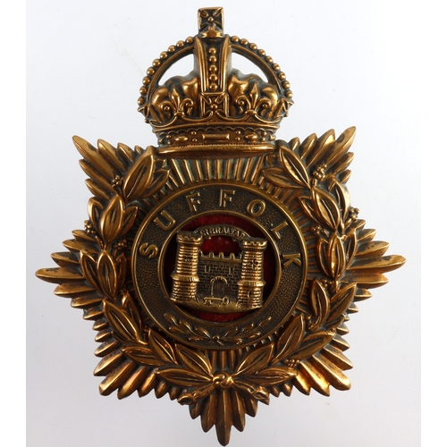 449 - Suffolk Regiment KC OR's Helmet Plate