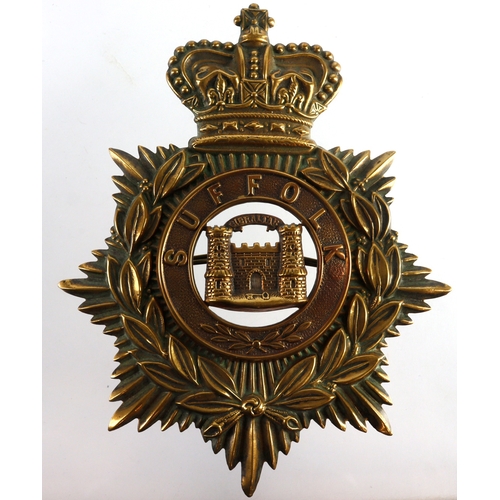 450 - Suffolk Regiment QC OR's Helmet Plate