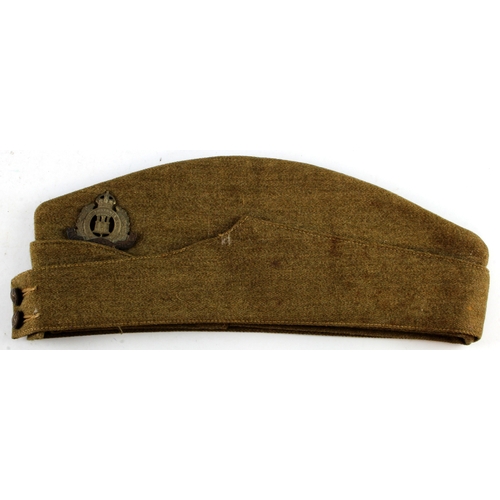 452 - Suffolk Regiment WW2 soldiers side hat nice untouched example with its original hat badge good size.