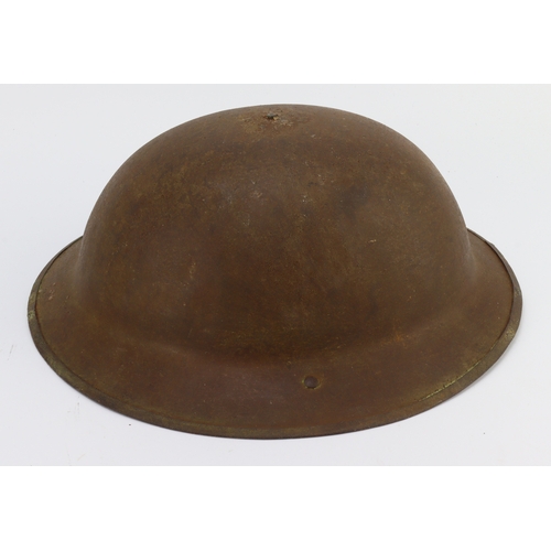 483 - WW1 British Brodie helmet all complete with lining and chin strap.