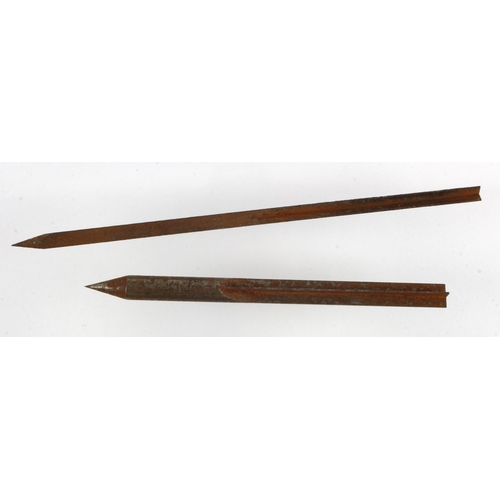 491 - WW1 Flechette darts two different patterns.