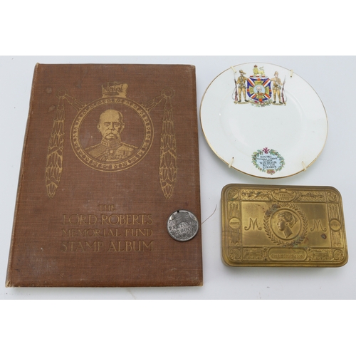 495 - WW1 Lord Roberts memorial fund album with Lord Roberts presentation plate, Lord Roberts Pretoria 190... 