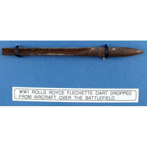 507 - WW1 Rolls Royce flechette dart as dropped from aircraft over the battlefield.