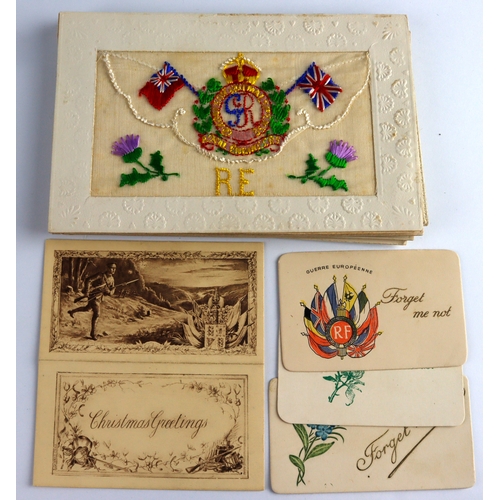 511 - WW1 silk postcards and forget me not cards etc.