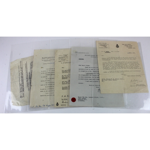 519 - WW2 documents relating to the military service of Lieut. Colonel F W Crisps DSO volunteered for the ... 