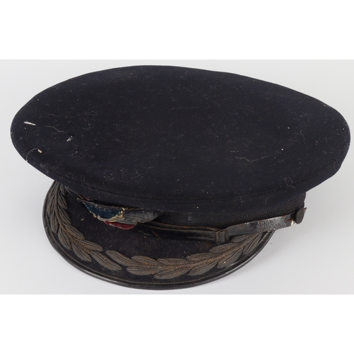 523 - WW2 Merchant Navy officers hat.