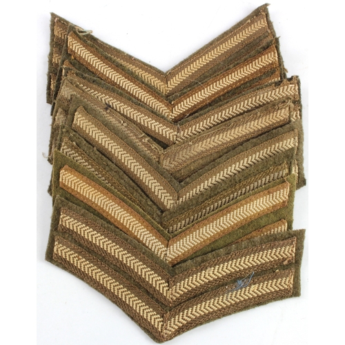 533 - WW2 SGT stripes two sets with two sets of CPL stripes.