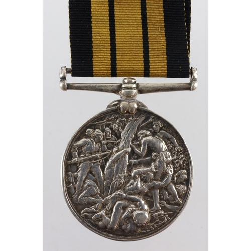 575 - Ashantee medal, W.G.B.Weeden, B.J.C HMS Tamar likely renamed, polished. Sold as seen