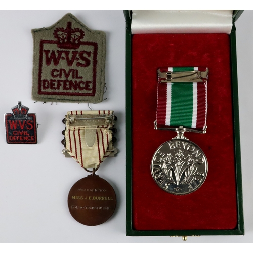 587 - Blood Transfusion Service Medal with extra bars 20th/30th/40th and rare 50th Service, named to rever... 